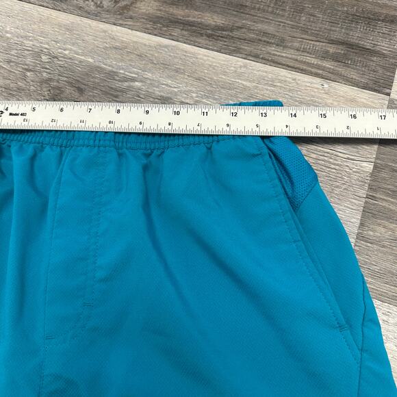 Nike Fit Dry Flex Vent Teal Blue Men M Mini Swoosh Gym Athletic Short - Picture 6 of 13
